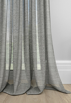 Sahara Voile, Metallic Grey - Made to Measure Curtains